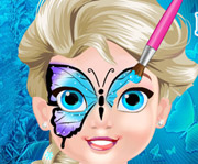 game Baby Elsa Butterfly Face Art