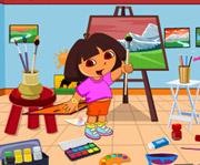 game Dora Drawing Room Cleaning