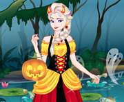 game Elsa in Frozen Halloween