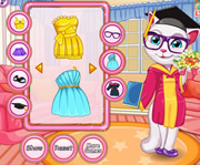 game Talking Angela Graduation Makeover