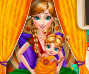 game Anna Frozen Baby Birth