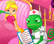 game Baby Rapunzel Flu Care