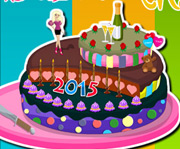 game Barbie New Year Cake Decor