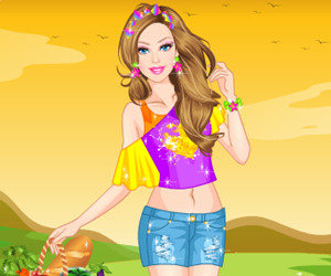 game Barbie Picnic Princess Dress Up