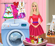 game Barbie Washing Clothes