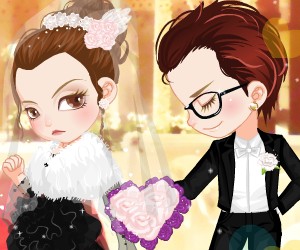 game Black and White Wedding