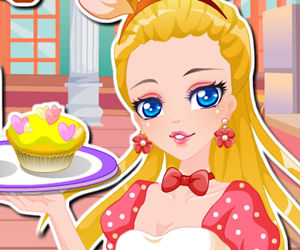 game Cupcake Shop Maid Dressup
