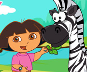 game Dora Care Baby Zebra