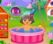 game Dora Fun Bathing