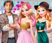 game Elsa And Barbie Blind Date