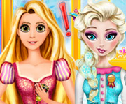 game Elsa And Rapunzel Cooking Disaster