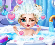 game Elsa Baby Bath Care