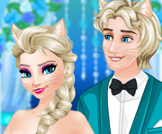 game Elsa Change to Cat Queen Wedding