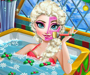 game Elsa Christmas Spa Bath