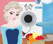 game Elsa Ironing Clothes