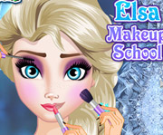 game Elsa Make Up School