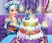 game Elsa Wedding Cake Game