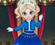 game Little Elsa Christmas Look