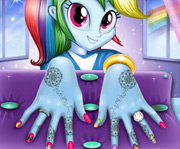 game Manicure for Rainbow Dash