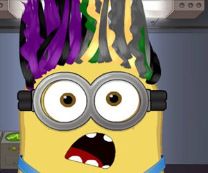 game Minion at hair salon