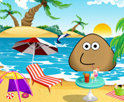 game Pou At The Beach