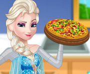 game Pregnant Elsa Cooking Pizza