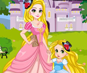 game Rapunzel and Daughter Matching Dress