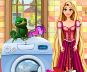 game Rapunzel Washing Clothes