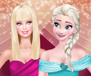 game Super models Elsa and Barbie